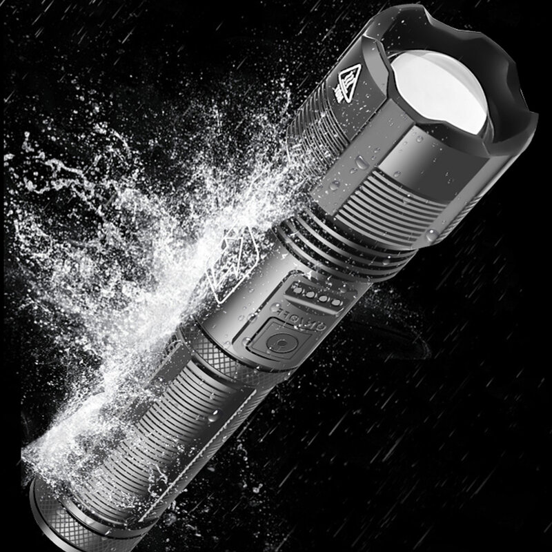 Haute qualité XHP70.2 chasse tactique Led lampe de poche puissance par 18650 AAA batterie Usb Rechargeable torche Zoomable XHP50.2 lanterne