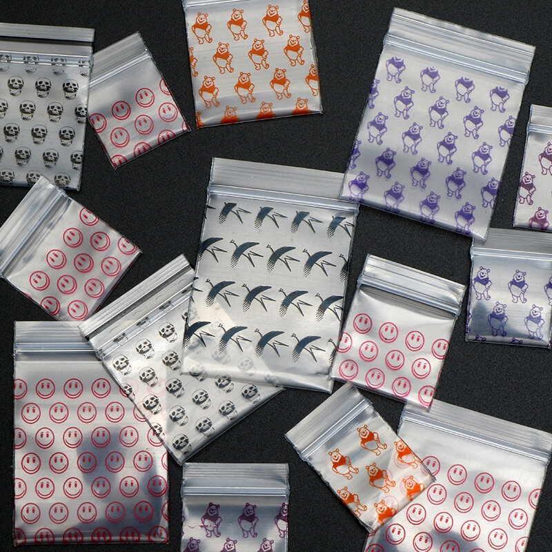 Mini sacs Ziplock sac en plastique à fermeture éclair sacs d'emballage de pilule petit sac à fermeture éclair petit sac auto-joint
