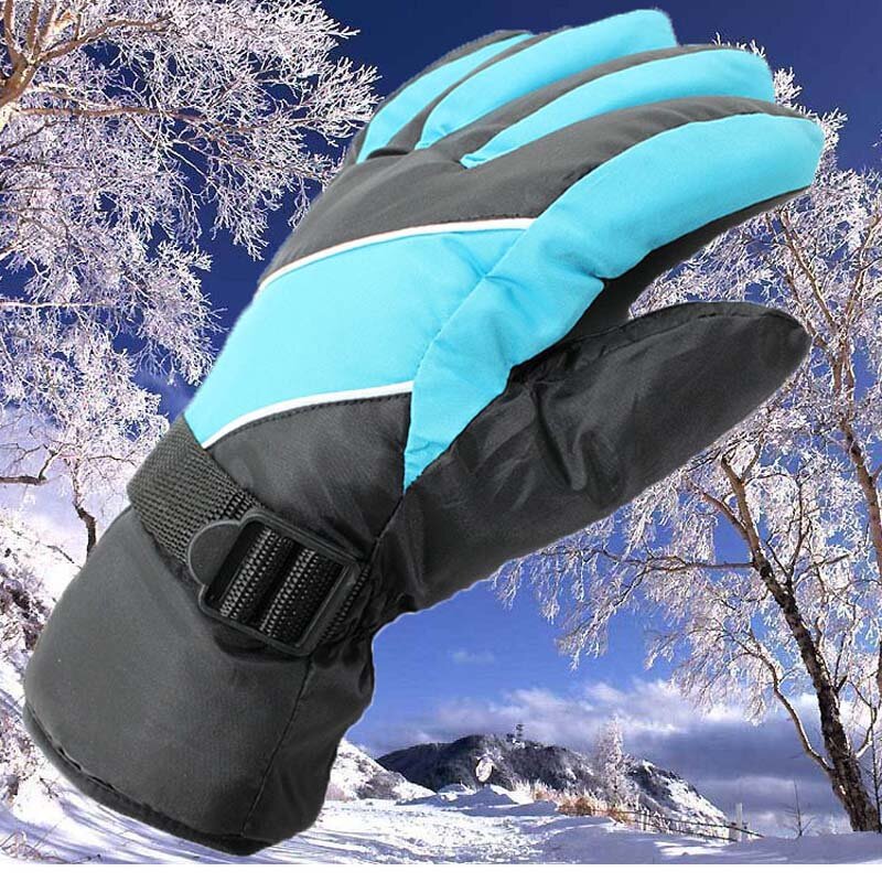 ฤดูหนาวถุงมือสกี Windproof กันน้ำอุ่นถุงมือ