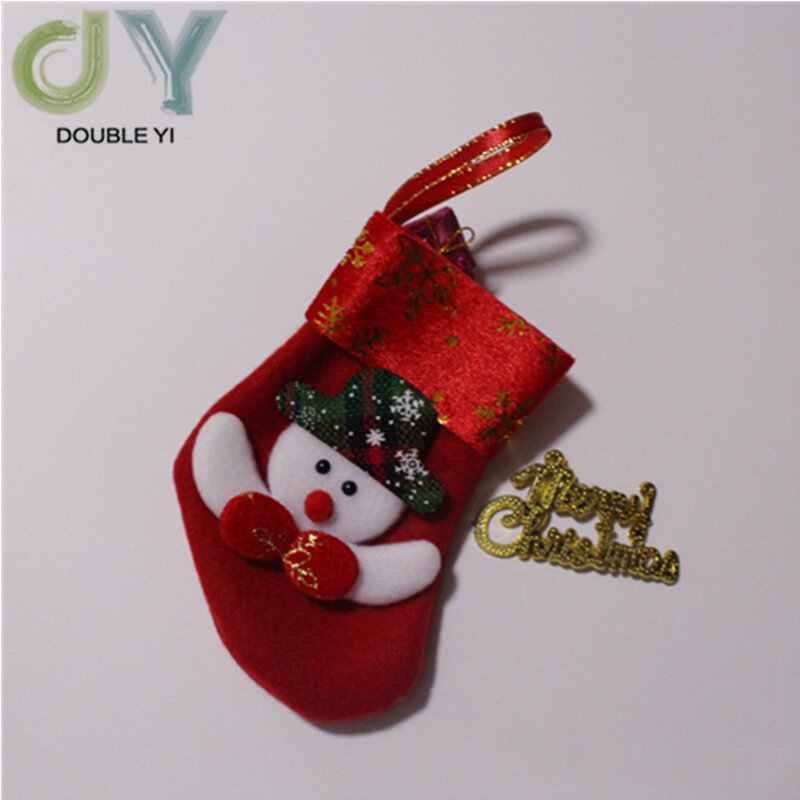 Natal meia pingente natal presente saco decoração acessórios ornamentos