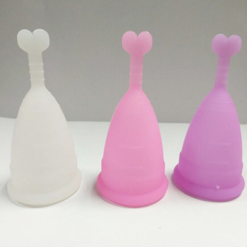 Menstrual Cup Women Girls Menstrual Reusable Lady Cup Copa Monly Menstrual Than Pads Hygiene Medical100% Silicone Cup Female