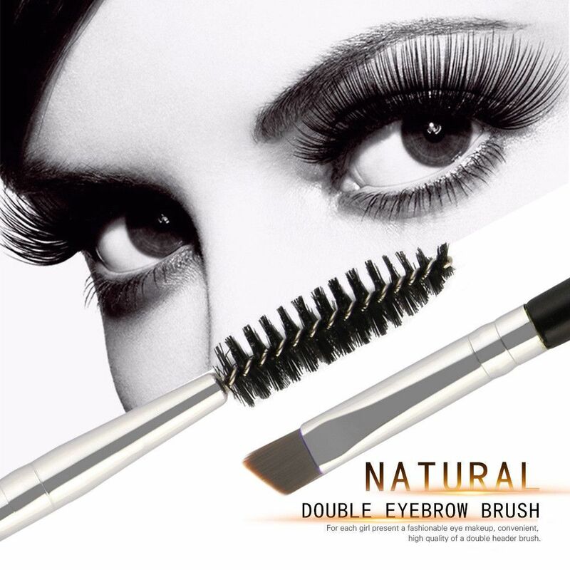 Eyelash Eyebrow Brush Double Head Eyeliner Brush Mascara Wand Applicator Eye Lashes Makeup Tools
