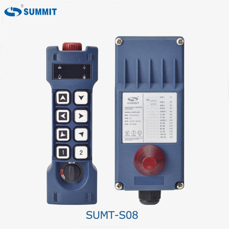 SUMMIT 8 single speed drucktasten elektrische hoist und kran industrielle radio fernbedienung SUMT-S08