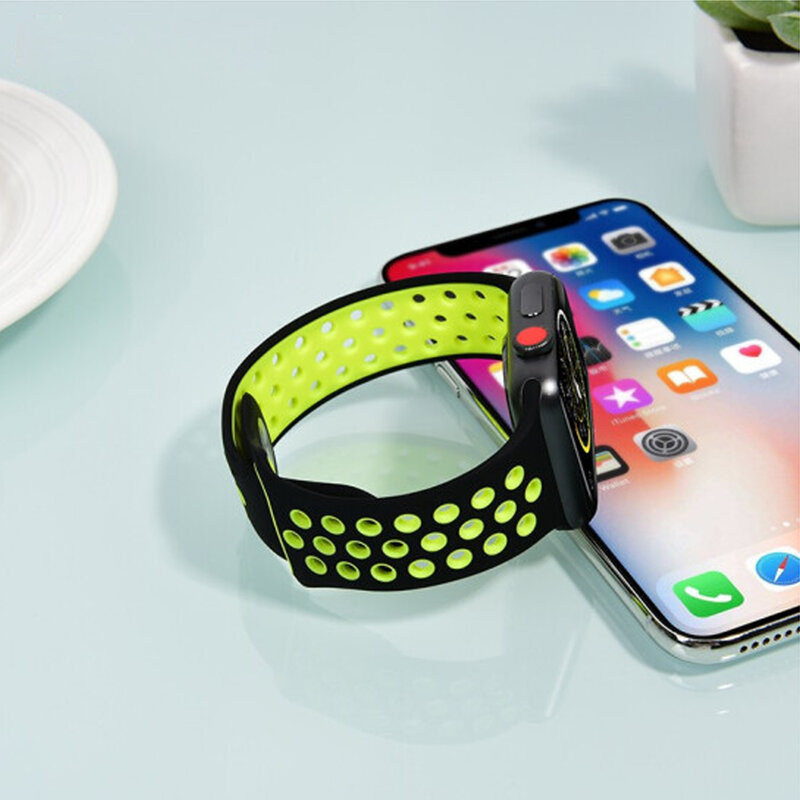 Sport Strap for apple watch band 4 5 44mm 40mm correas 42mm 38mm iwatch bracelet series 5/4/3/2/1 silicone watchband rubber belt