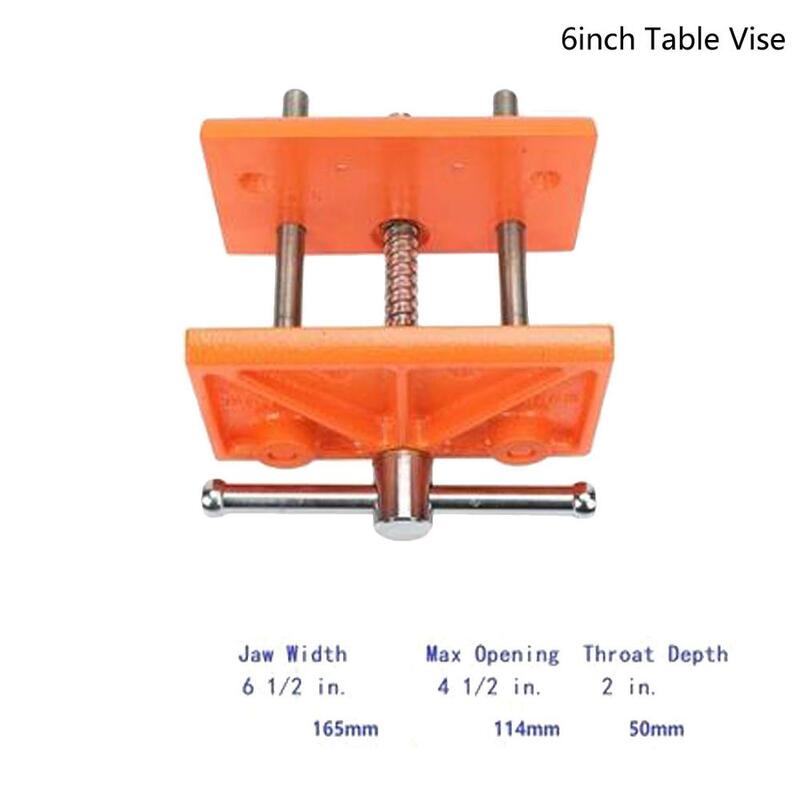 1pc 6" Woodworking Heavy Duty Table Vise Woodworking Metal Clip Clamp Repair Vice Tool for woodworking