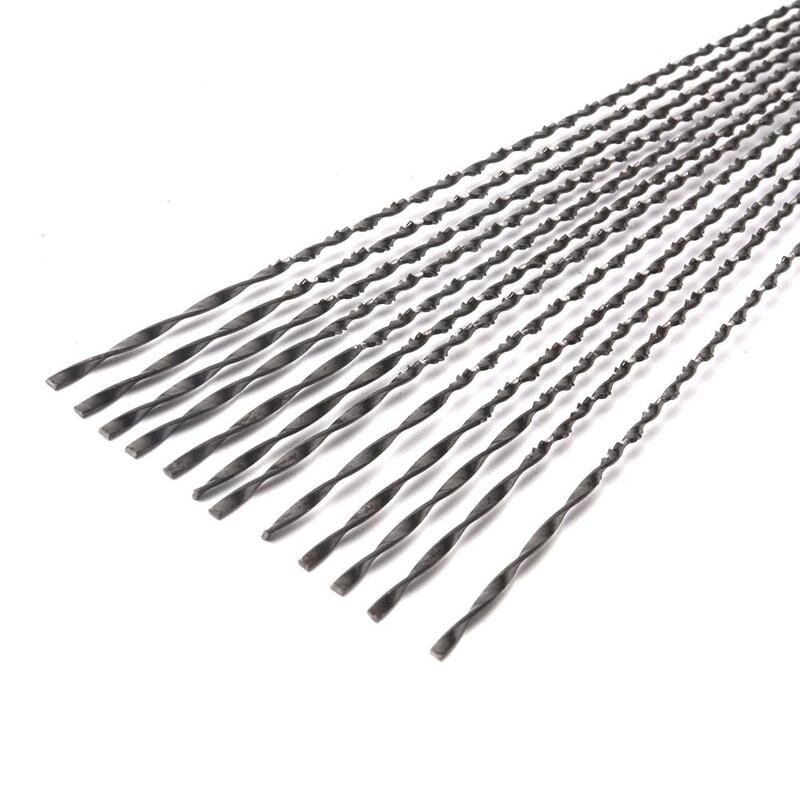 10Pcs 130mm 2#/3#/7#/8# Scroll Saw Blades Spiral Teeth Wood Saw Blades Steel Wire Metal Cutting Hand Craft Tools For Carving