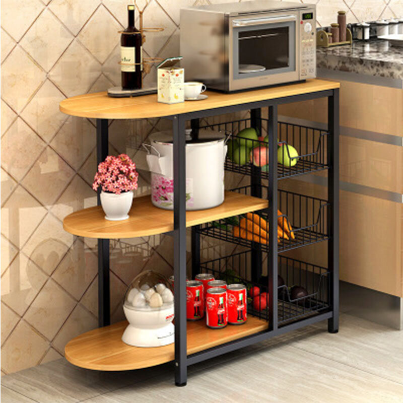Estante de almacenamiento para cocina, mesa de comedor, soporte para microondas, estantes multicapa, estantería multifuncional, ahorra espacio