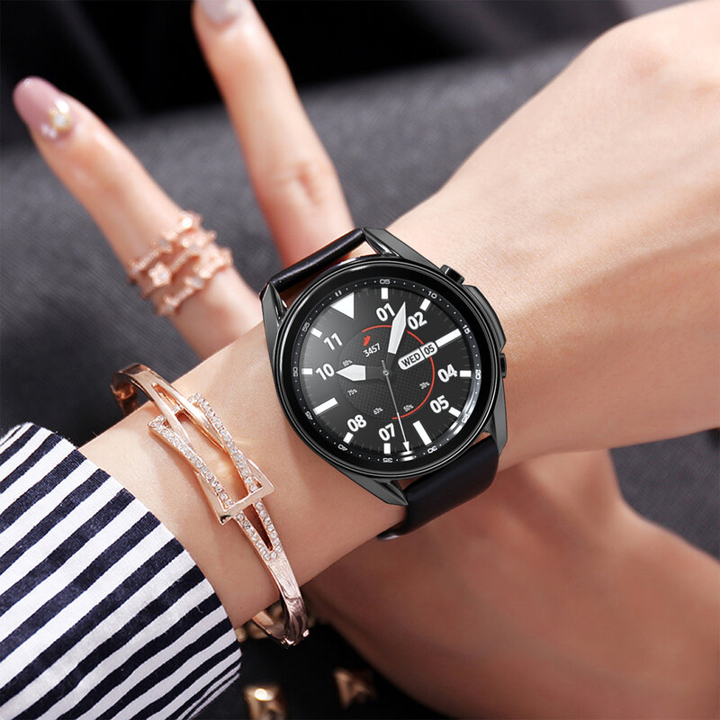 Coque pour montre Samsung Galaxy Watch 3, 41mm 45mm, cadre TPU, coque de protection, accessoires intelligents