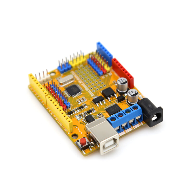 Krduino Development Board Programmering Boord Motor Drive Board Arduino Uno R3 Slimme Auto Diy Control Board