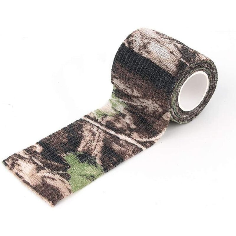 Camo Tape Zelfklevende Camouflage Tape Niet-geweven Stof Outdoor Schieten Stealth Tape Rifle Stretch Wrap Cover