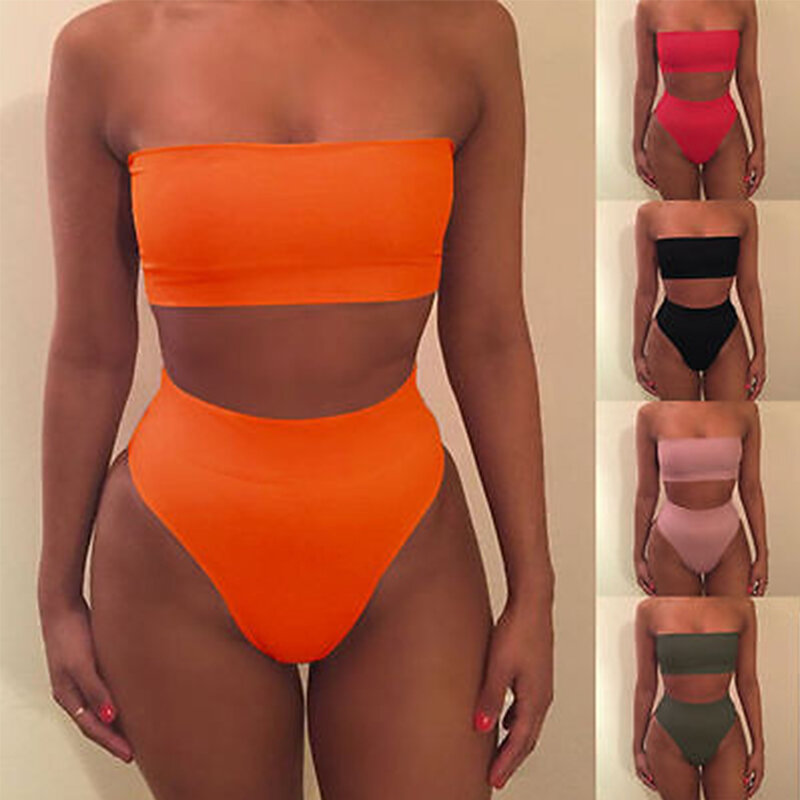 Nuevo verano mujer Sexy Bikini Set push-up sujetador sin relleno traje de baño triángulo bañador traje de baño Bikini SB06