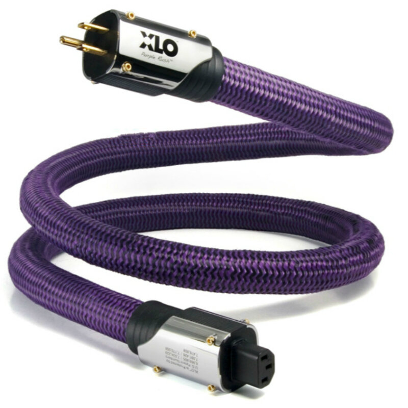 XLO Purple HiFi Audiophile Rush Cable de alimentación de Audio enchufe US / EU 2M