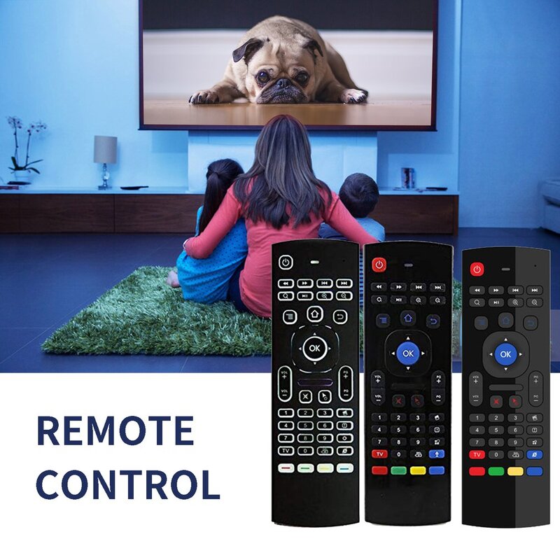 Kontrol Suara Keyboard Mouse Udara Nirkabel 2.4G RF Sensor Gyro Remote Control Pintar untuk X96 H96 Android TV Box Mini PC Vs G10