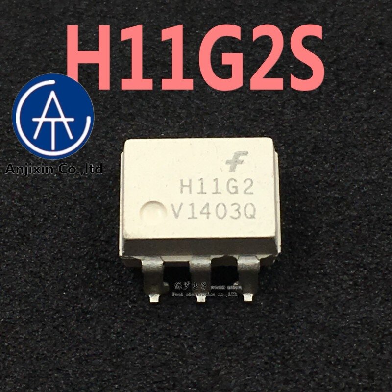 Novo fotoacoplador original 100% h11g2 sop-6 patch em estoque, 10 peças