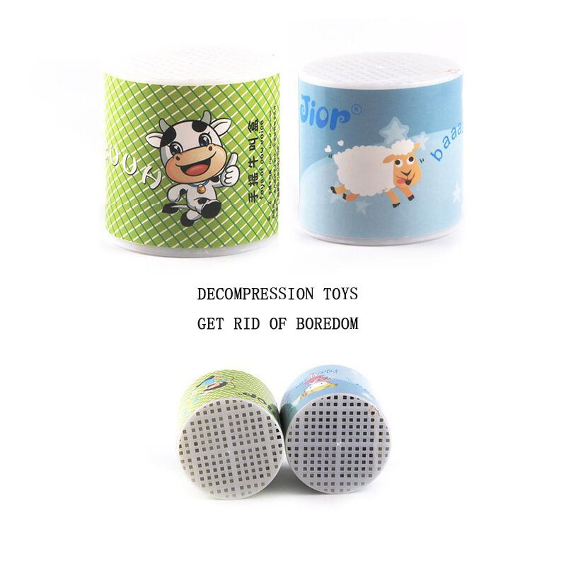 1pc magic funny special effects upside down sound box toy accessories cylinder music box cow called sheep call sound tube toy