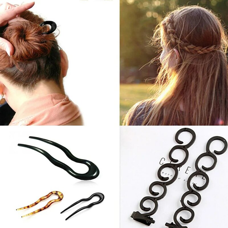 Trenzas de pelo francés para mujer, trenza mágica, horquillas para el pelo, cola de estilismo, trenzada, accesorios para el cabello DIY