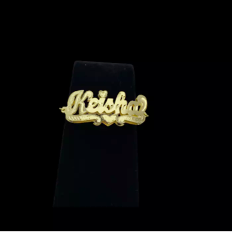 Podwójne pozłacane niestandardowe kolczyki spersonalizowane kobiety list dostosowane nazwa kolczyki Hiphop kobiety biżuteria Dropshipping