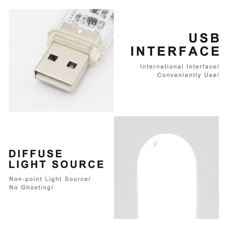 Сенсорный переключатель DC5V USB мини-светодиодная книжная лампа 3 светодиода 1,5 Вт портативный светодиодный светильник для чтения USB светодиодный светильник Ник кемпинговая лампа для внешнего аккумулятора
