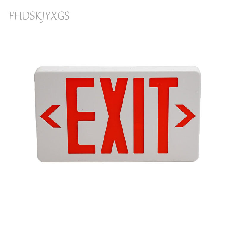 Exit Light AC 220v Red Exit Sign Led Emergency Light Fire Safety Indicator Warning Lamp For Bulb Hotel Mall School Public Place