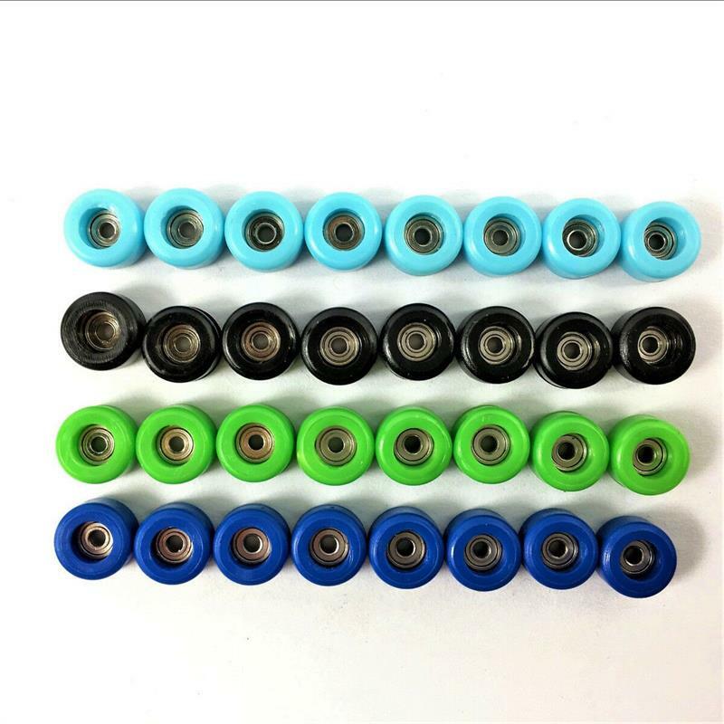 BIXE Lot 56PCS/Set Bearing Wheels & Spanner Nuts Accessaries For Professional Wooden Fingerboard Skateboards Toy Xmas Gift