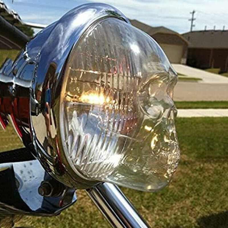 Headlight Covers Skull Multifunctional Practical Universal Funny For Car Truck Car Supplies Car Headlight Covers 5.75/7inch