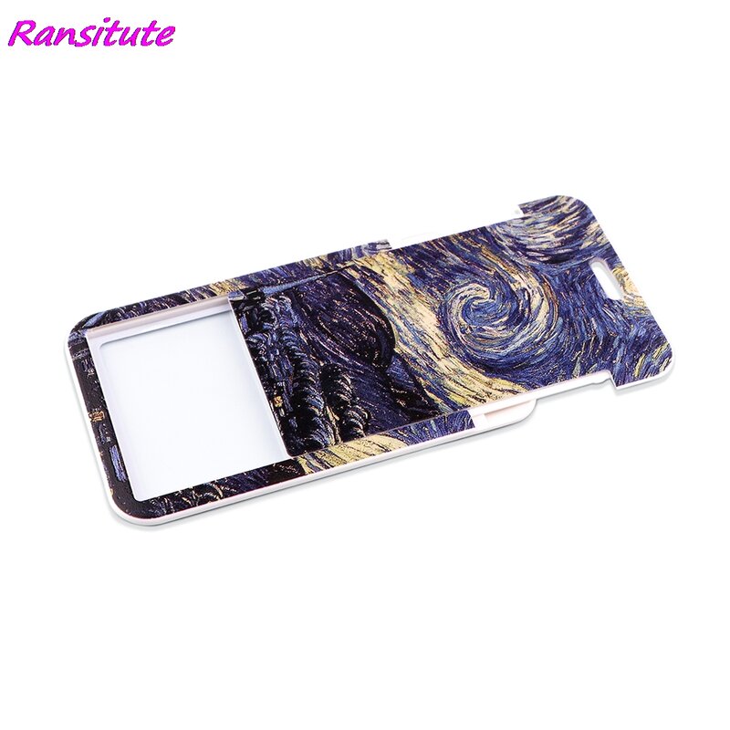 Ransitute R1873 Starry Sky Oil Painting Art Fashion Lanyard untuk Kunci Kartu ID Gym Phone Strap USB Badge Holder DIY Lariat Lanyard