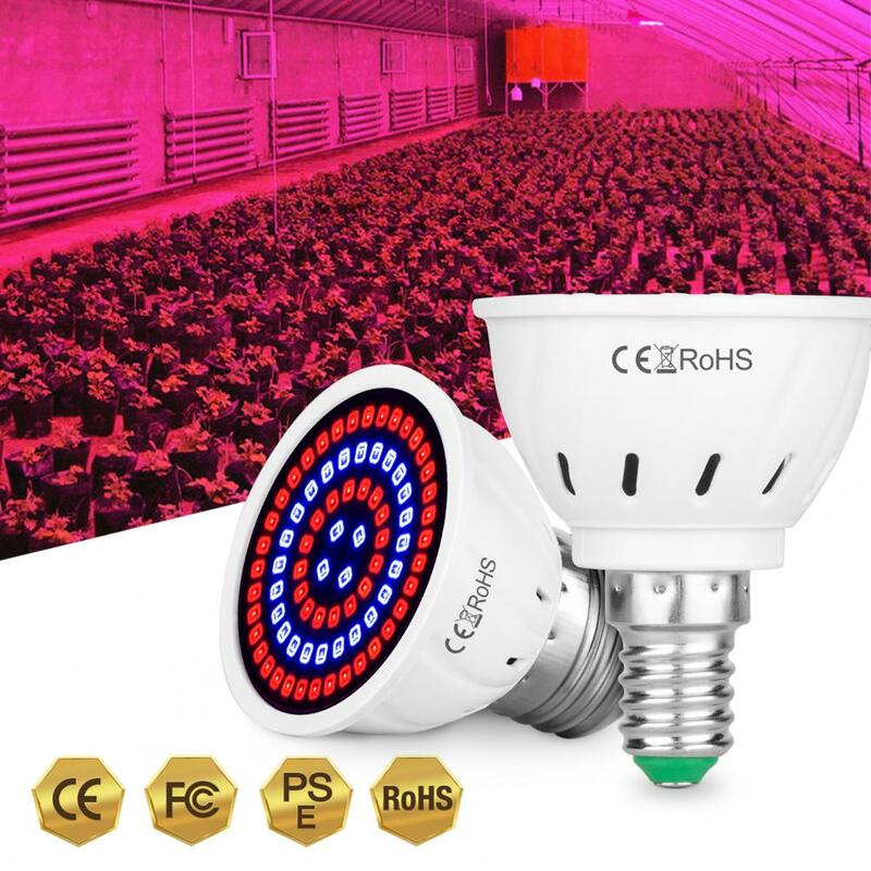 E27/E14/B22/GU10/MR16 LED Grow Light Bulb High Temperature Resistance Easy to Install Super Bright Plant Grow Lamp f
