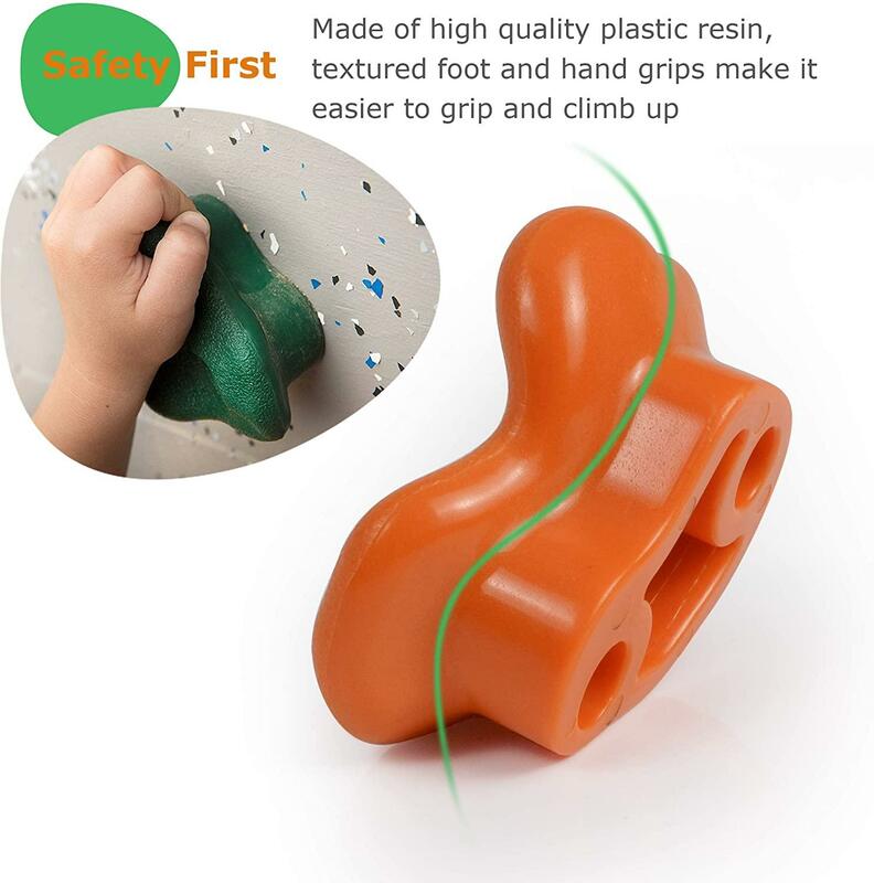 Hot Outdoor Climbing Rock Walls For Children Wall Stones Hand Feet Holds Grip Kits Playground Plastic Outdoor Indoor Training