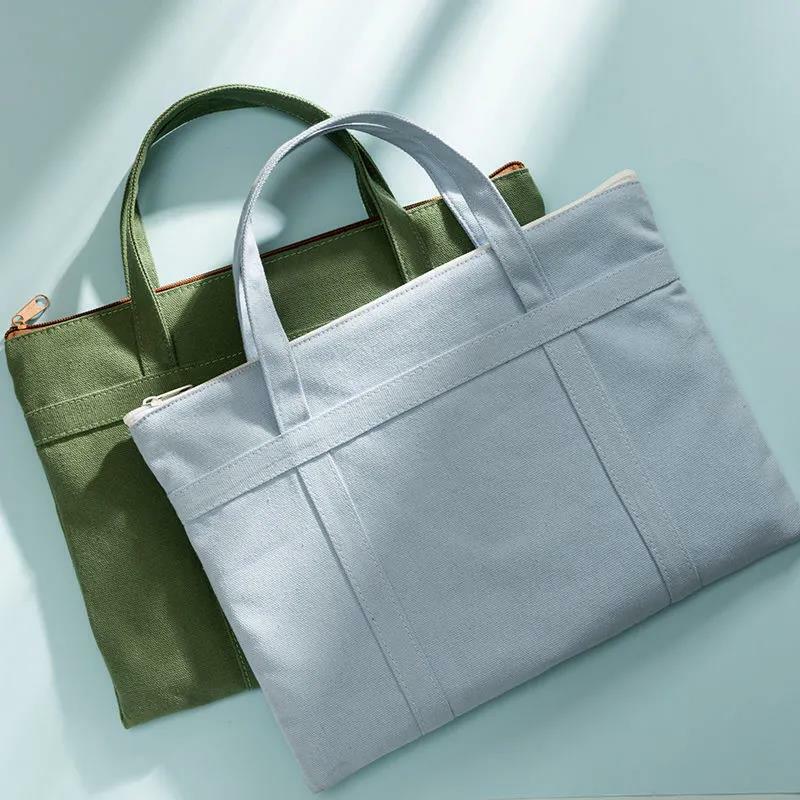 Men Canvas Totes Bag Shopping Bag Female File Package A4 Book Bag Eco Handbag Tote Reusable Grocery Shopper Bags Handbags