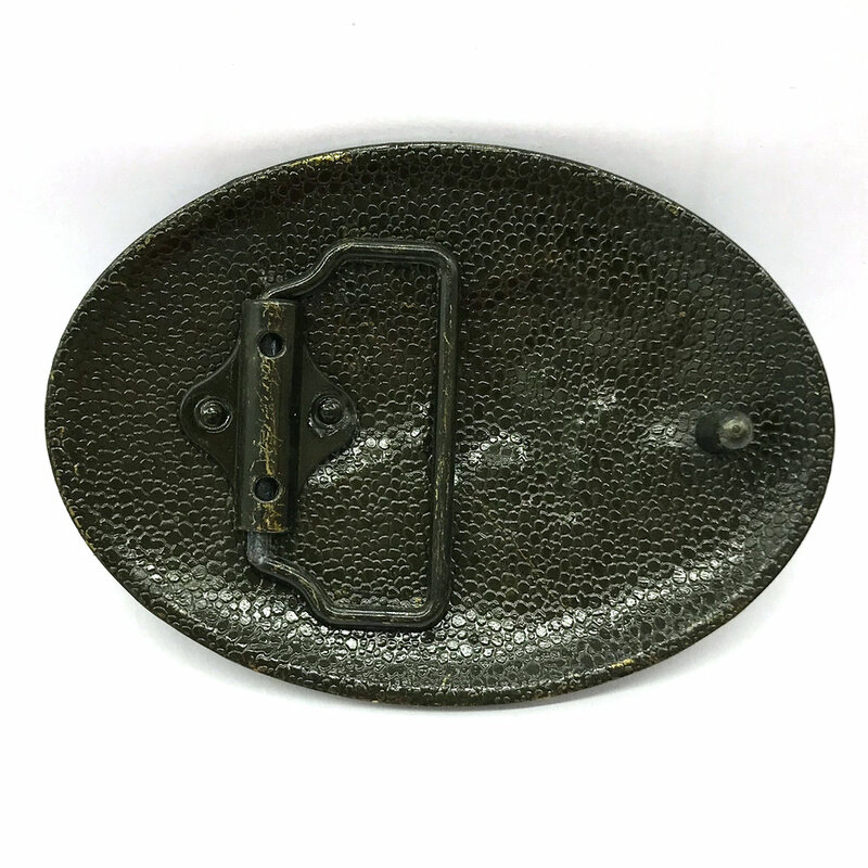 Hebilla de cinturón vintage de cabeza de toro de cobre para hombre, hebilla de vaquero occidental sin cinturón, aleación personalizada, ancho de 4cm