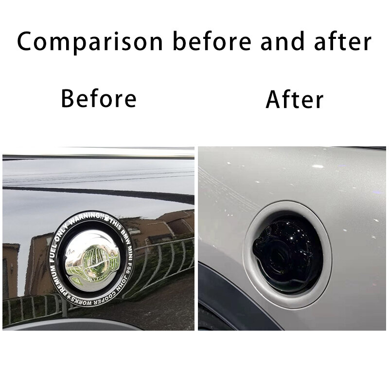 Stiker dekorasi penutup tangki bahan bakar mobil, stiker dekorasi untuk MINI Cooper S JCW F56 F55 F57 2.0T Aksesori eksterior penataan otomatis