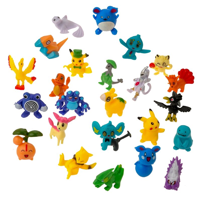 Figuras de acción de Pokémon, gran oferta, Pikachu, Rowlet, Treecko, Eevee, Fennekin, Greninja, juguetes de modelos de muñecas para regalo infantil
