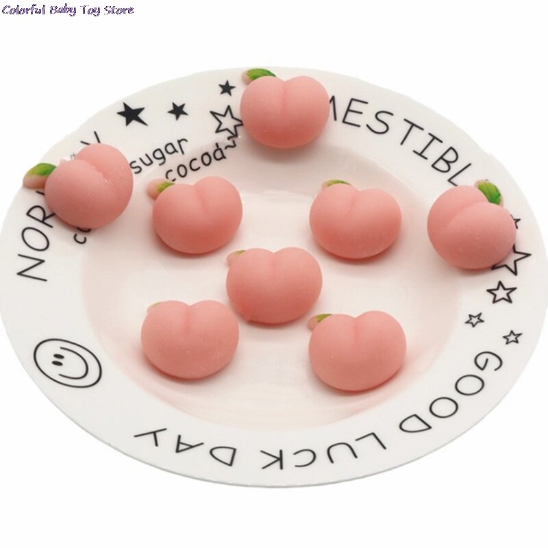 Soft Squishy Peaches Cream Scented Super Slow Rising Stress Relief Squeeze Toys Party Xmas Gift For Kids 3.5*3.5CM