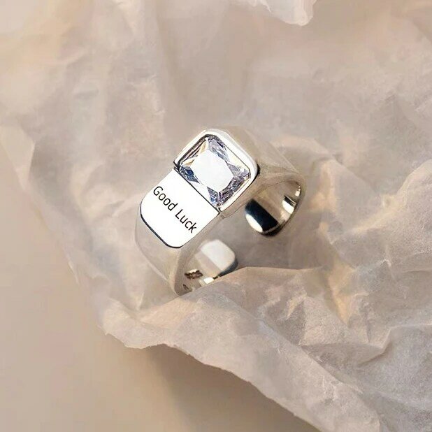 Vintage 925 Sterling Silver Leaf Moon แหวนสำหรับผู้หญิงงานแต่งงานเครื่องประดับอินเทรนด์ขนาดใหญ่ปรับโบราณแหวน Anillos