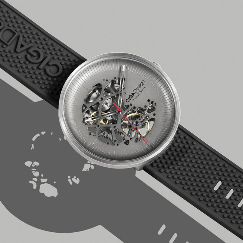 CIGA تصميم CIGA ساعة بلدي سلسلة التيتانيوم الطبعة التلقائي جوفاء الميكانيكية ساعة نسائية ساعة عصرية للرجال
