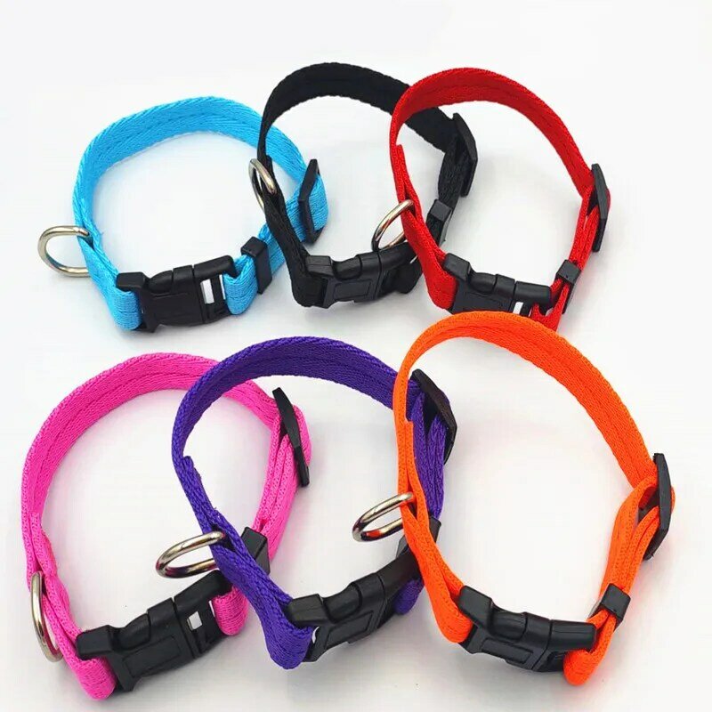 Hot Pet Collar Cute Little Footprints Adjustable Necklace Nylon Polyester Puppy Cat Supplies 7 Colors