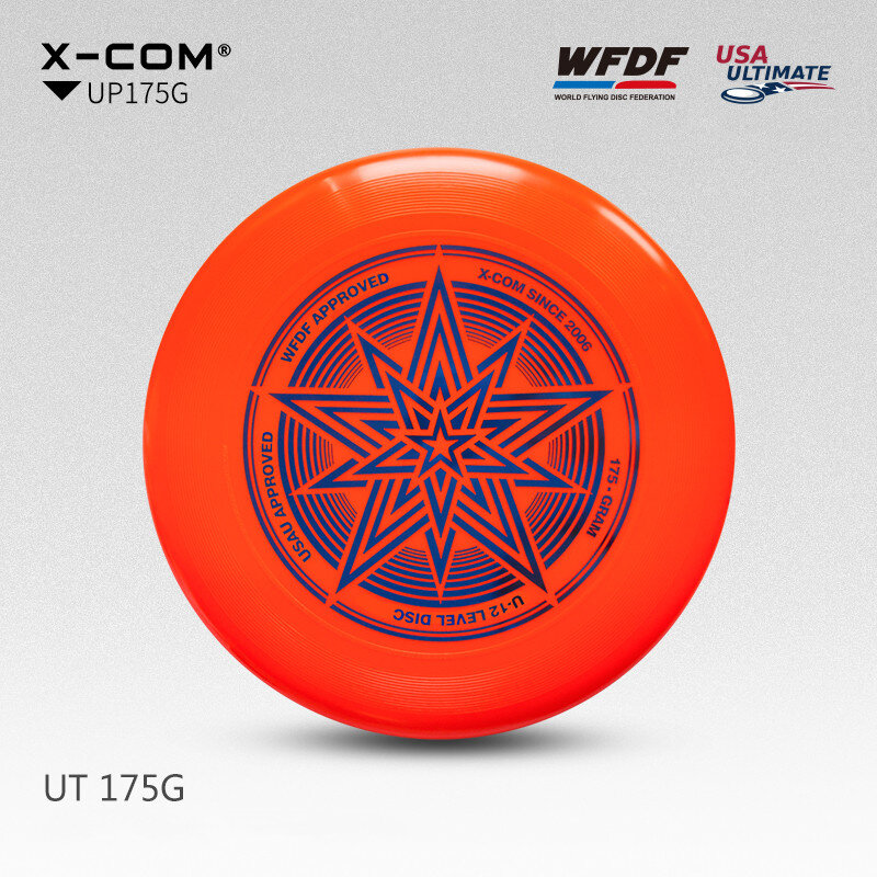 X-COM Professional Ultimate Flying Discได้รับการรับรองโดยWFDFสำหรับUltimateการแข่งขันกีฬา 175G