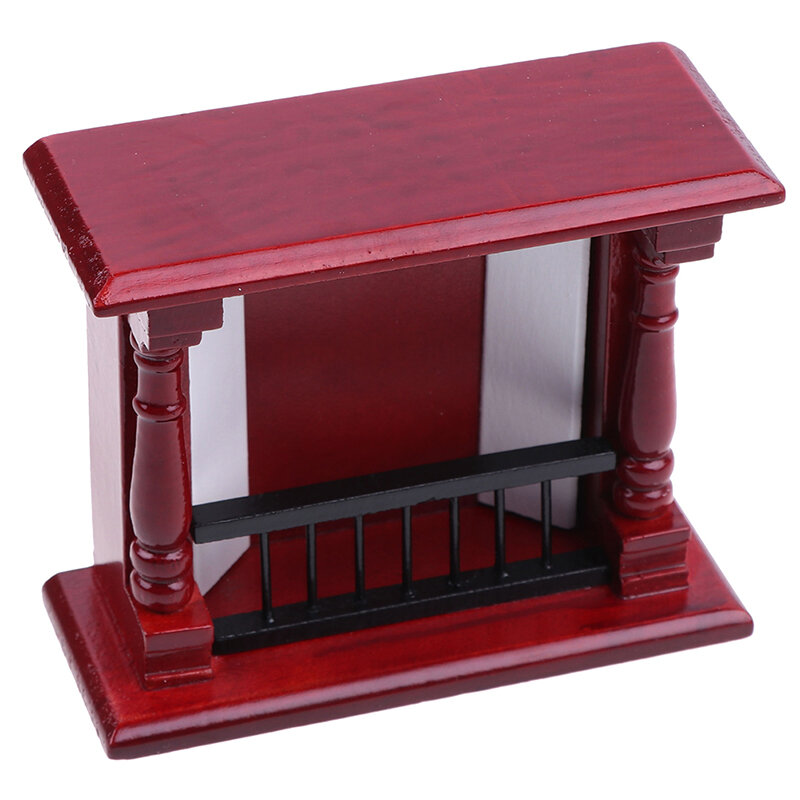 Dolls house accessories 1/12 toys mini wood fireplace,Metal Rack with Firewood decoration miniature furniture