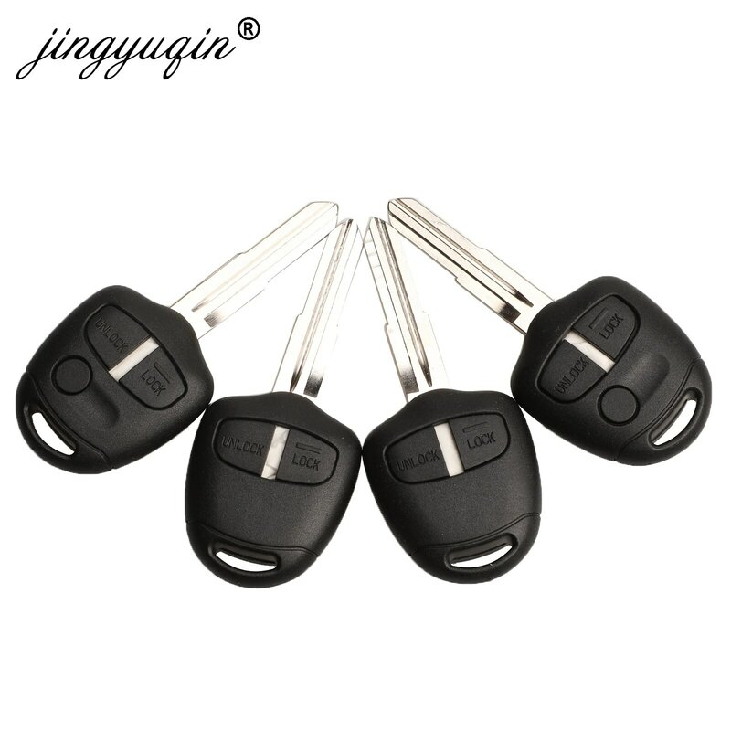 Jingyuqin 2/3 botões remoto caso chave do carro para mitsubishi lancer ex evolução grandis outlander chave escudo mit8/mit11 lâmina