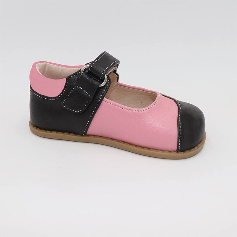 TipsieToes Brand High Quality Genuine Leather Stitching Kids Children Shoes Barefoot Girls 2023 Spring New Arrival