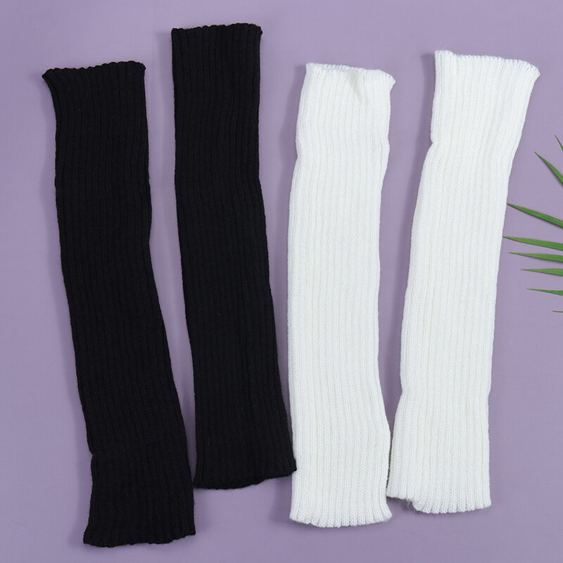 Frauen Verlängern Japanischen Süßen Mädchen Beinlinge Gestrickte Fuß Abdeckung Frauen Herbst Winter Bein Wärmer Socken Haufen Haufen Socken
