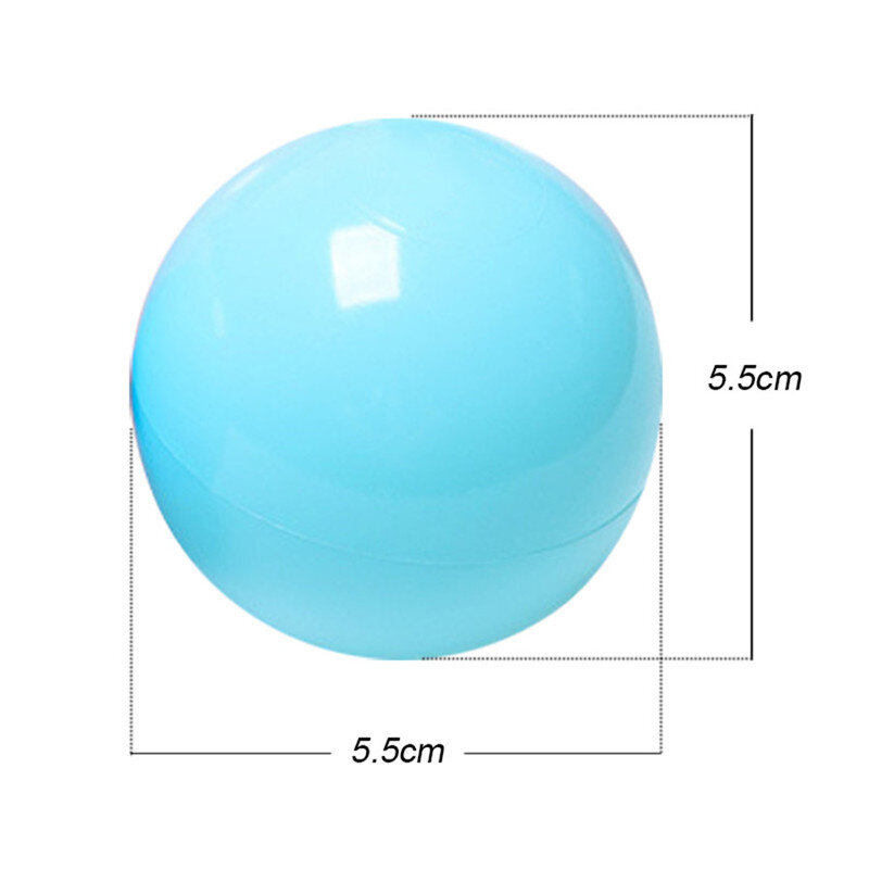 50 Pcs Eco-Friendly Colorful Ball Pit Soft Plastic Ocean Balls Water Pool Ocean Wave Ball Outdoor Toys For Children Kids Baby