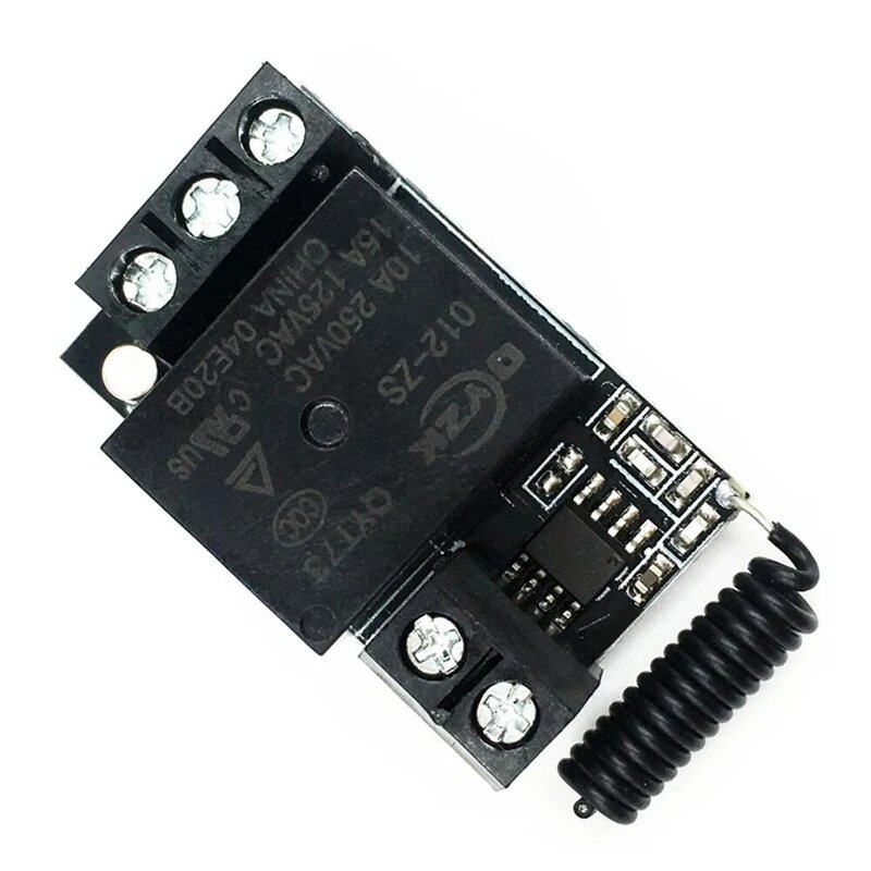 Taidacent-Interruptor de Control de Motor remoto inalámbrico, módulo de relé de RF inteligente, tablero, interruptor de Control remoto, 12V, 8A, 1 CH, 433,92 Mhz