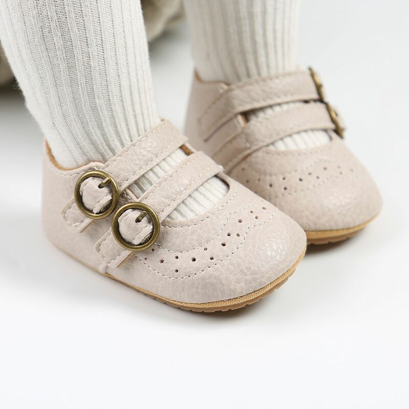 Vintage Baby Schuhe 2023 Prinzessin Baby Kleinkind Schuhe Weichen Nicht-Slip Krippe Schuhe Mode Schuhe Neugeborenen Erste Wanderer