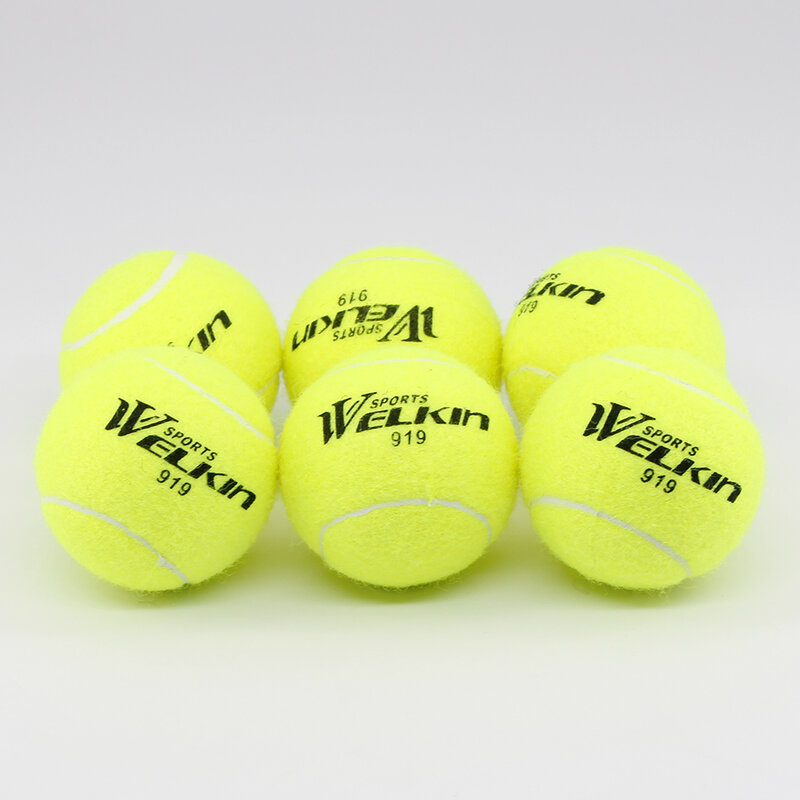 WELKIN-Balle de tennis professionnelle, 1 pièce, en caoutchouc de qualité, rebond élevé, pour famille, ami, maire, club d'école intérieure