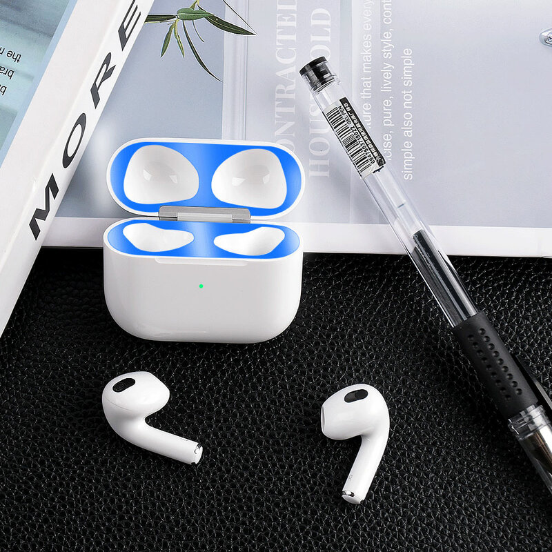 Apple Airpods 3 pro 2, 2023用の傷防止粘着カバー,防塵および粘着フィルム