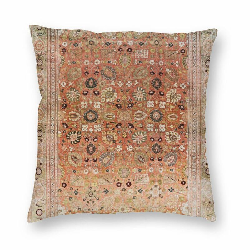 Persian Rug Pillowcase Polyester Linen Velvet Printed Zip Decor Throw Pillow Case Sofa Seater Cushion Cover