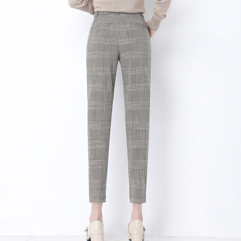 Pantalon taille haute décontracté pour femme, longueur cheville, nouvelle collection été 2020, offre spéciale