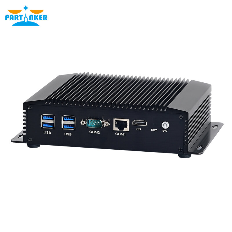 بارتاكر كمبيوتر مصغر بدون مروحة إنتل كور i5 8260U 6 LAN I210 جيجابت إيثرنت 4 * Usb 3.0 HD RS232 كوم جدار الحماية راوتر pfSense Minipc