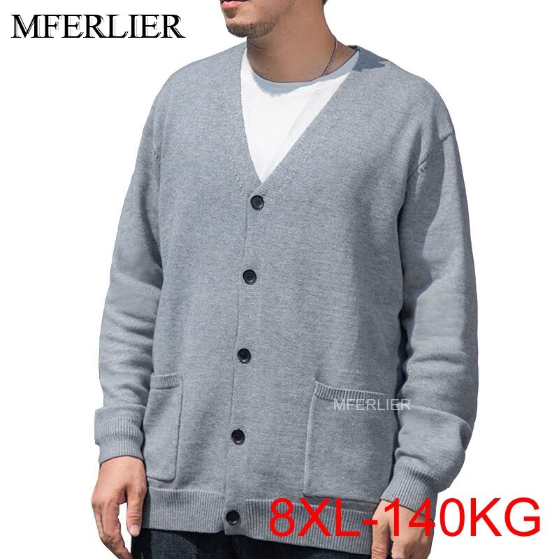 Sweter męski jesień zima 8XL 148cm 7XL 6XL 140kg duży rozmiar płaszcz